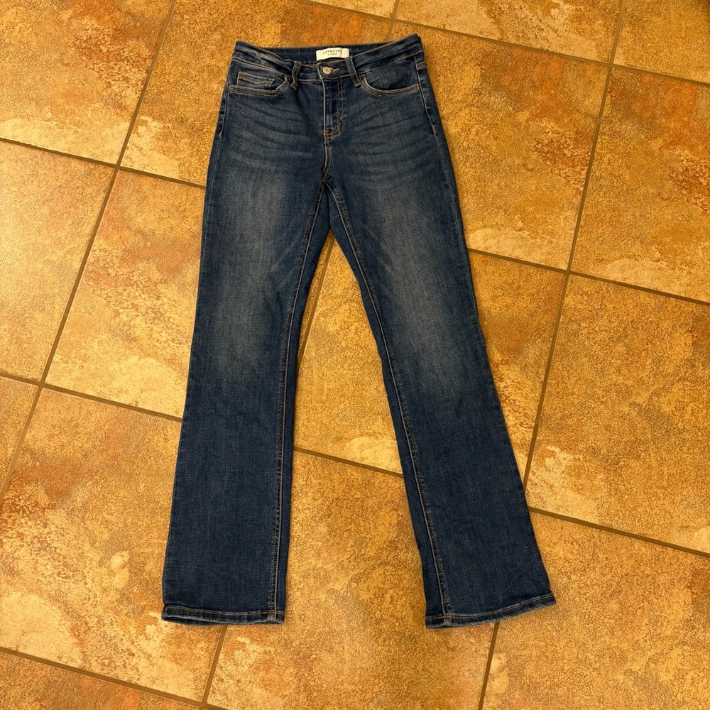 Stylish Boot Cut Women's Jeans in Deep Blue - Picture 4 of 7